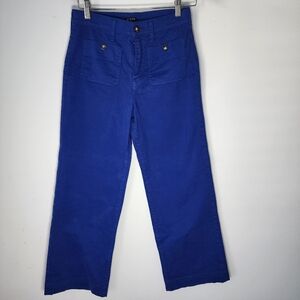 JCREWE- Bright Royal Blue Straight-Leg Pants